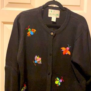 Quacker factory knit cardigan sweater